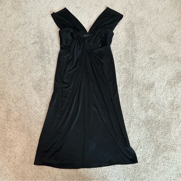 BCBGMAXAZRIA Black ruched pleated sleeveless dress size XXS - Picture 11 of 15